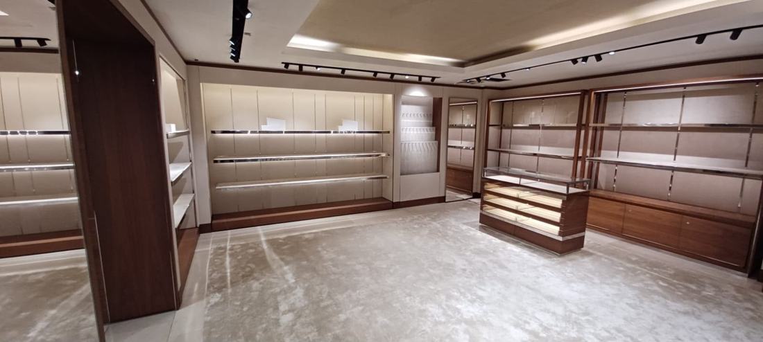 Finished shop interior fit-out with joinery and display units
