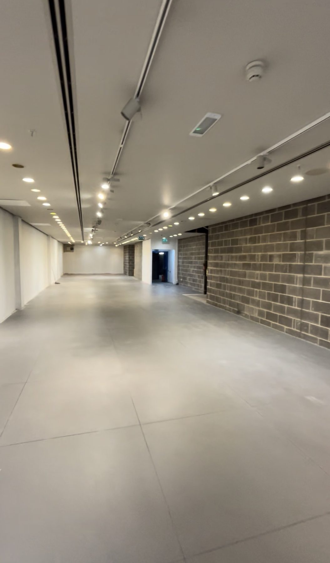 Shop unit cleared and ready for handover